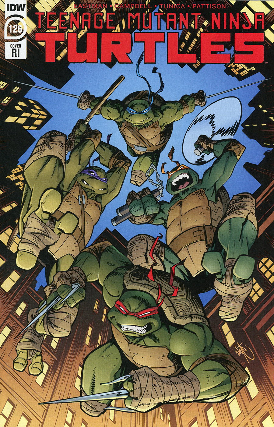 Teenage Mutant Ninja Turtles Vol 5 #126 Cover C Incentive Nathan Stockman Variant Cover