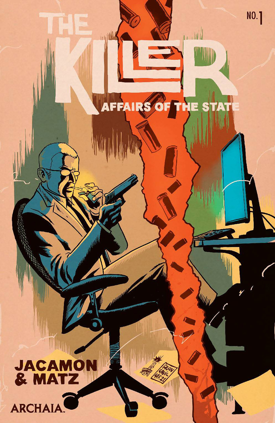 Killer Affairs Of The State #1 Cover C Incentive Francesco Francavilla Vintage Variant Cover