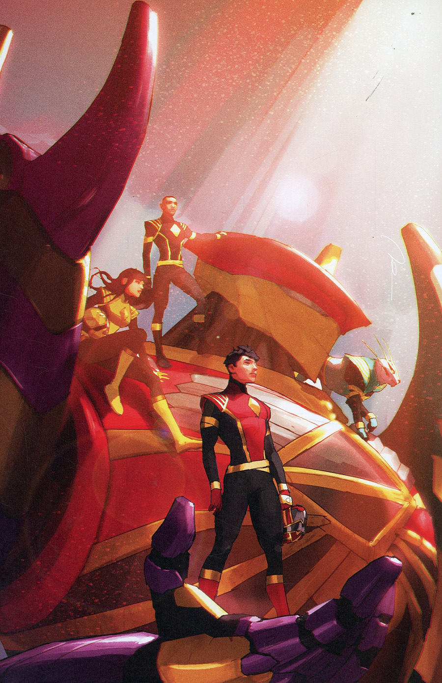 Power Rangers #16 Cover C Incentive Gerald Parel Virgin Cover (The Eltarian War Part 8)