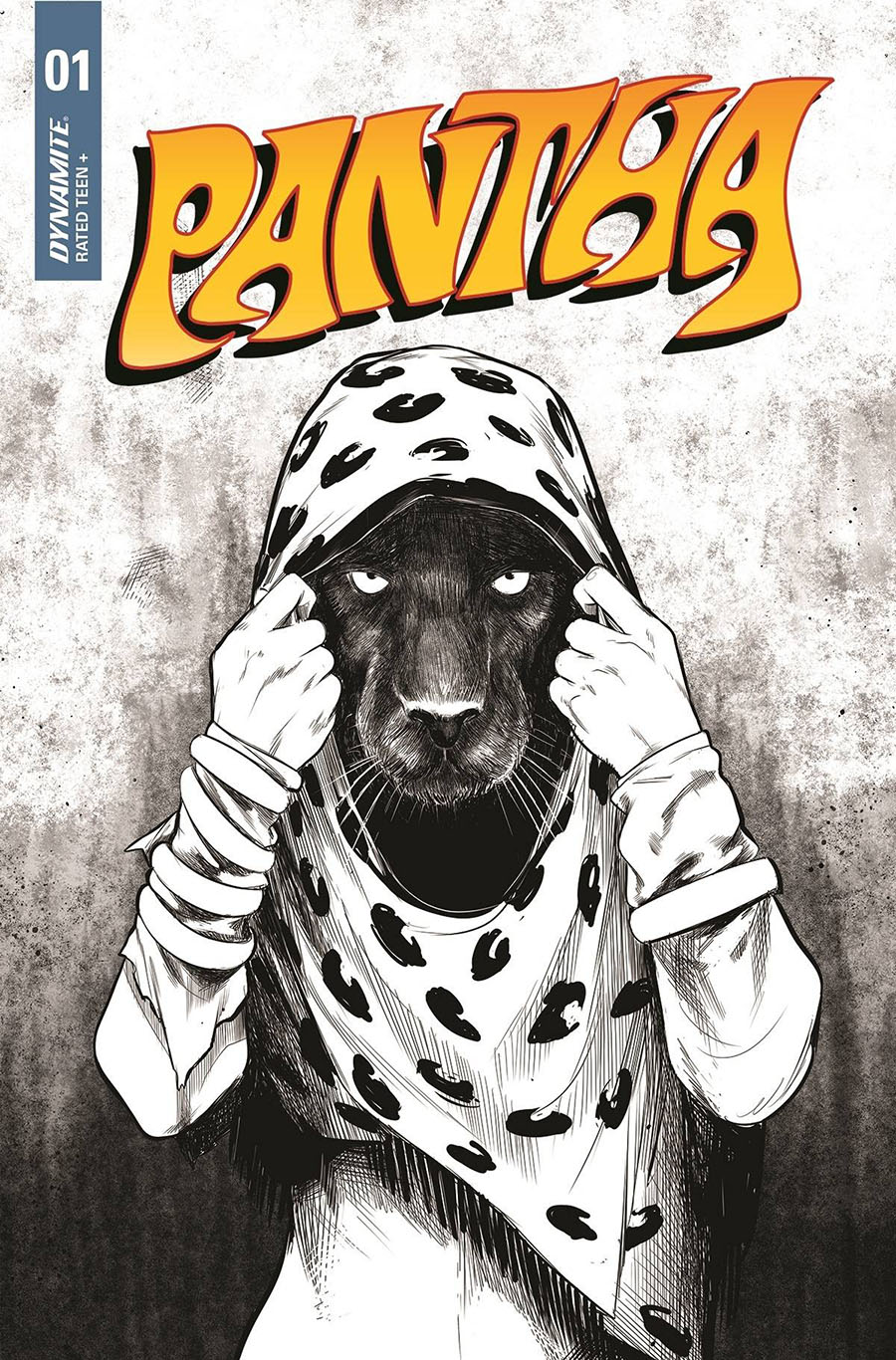 Pantha Vol 3 #1 Cover R Incentive Alvaro Sarraseca Black & White Cover