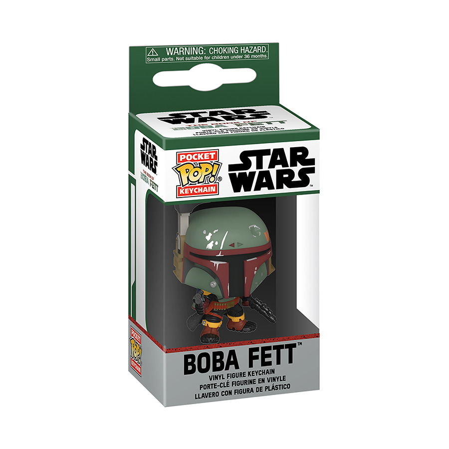 POP Keychain Star Wars Book Of Bobba Fett Bobba Fett Vinyl Figure Keychain