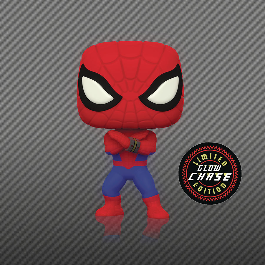 POP Marvel Spider-Man Japanese TV Series Glow-In-The-Dark Chase Previews Exclusive Vinyl Bobble Head