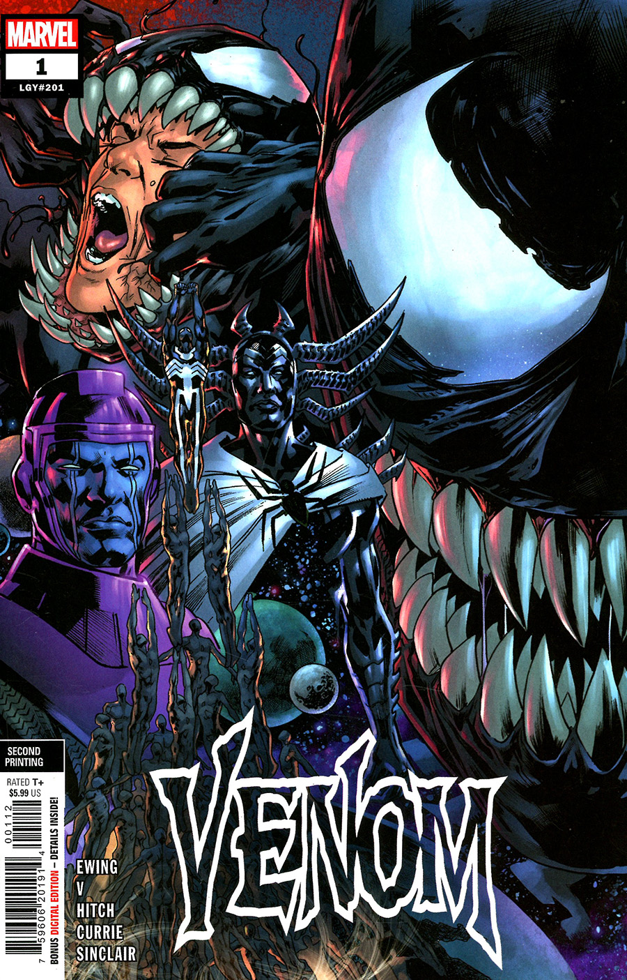 Venom Vol 5 #1 Cover L 2nd Ptg Bryan Hitch Variant Cover