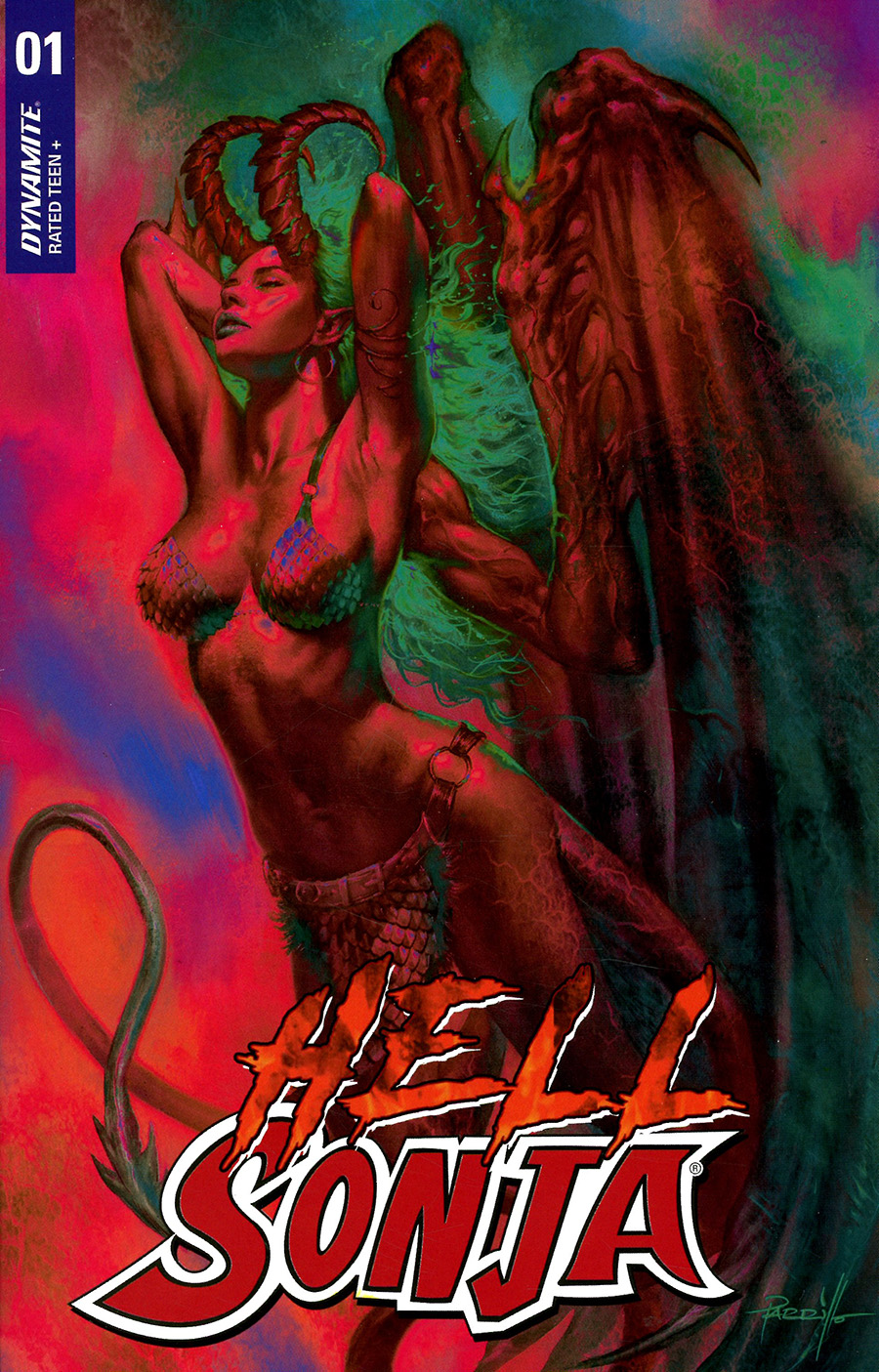 Hell Sonja #1 Cover U Incentive Lucio Parrillo Ultraviolet Cover