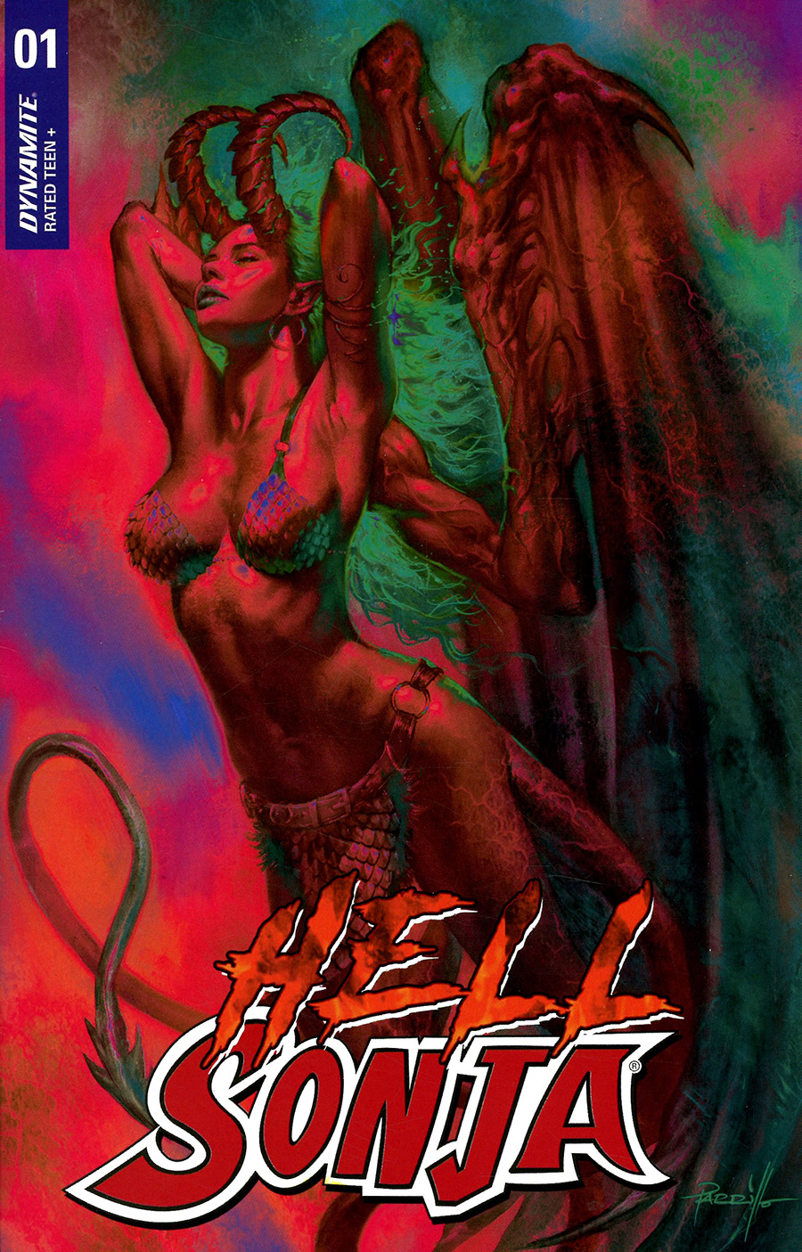 Hell Sonja #1 Cover U Incentive Lucio Parrillo Ultraviolet Cover
