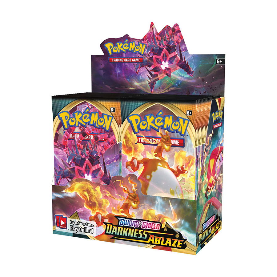 Pokemon Sword And Shield Darkness Ablaze Booster Display