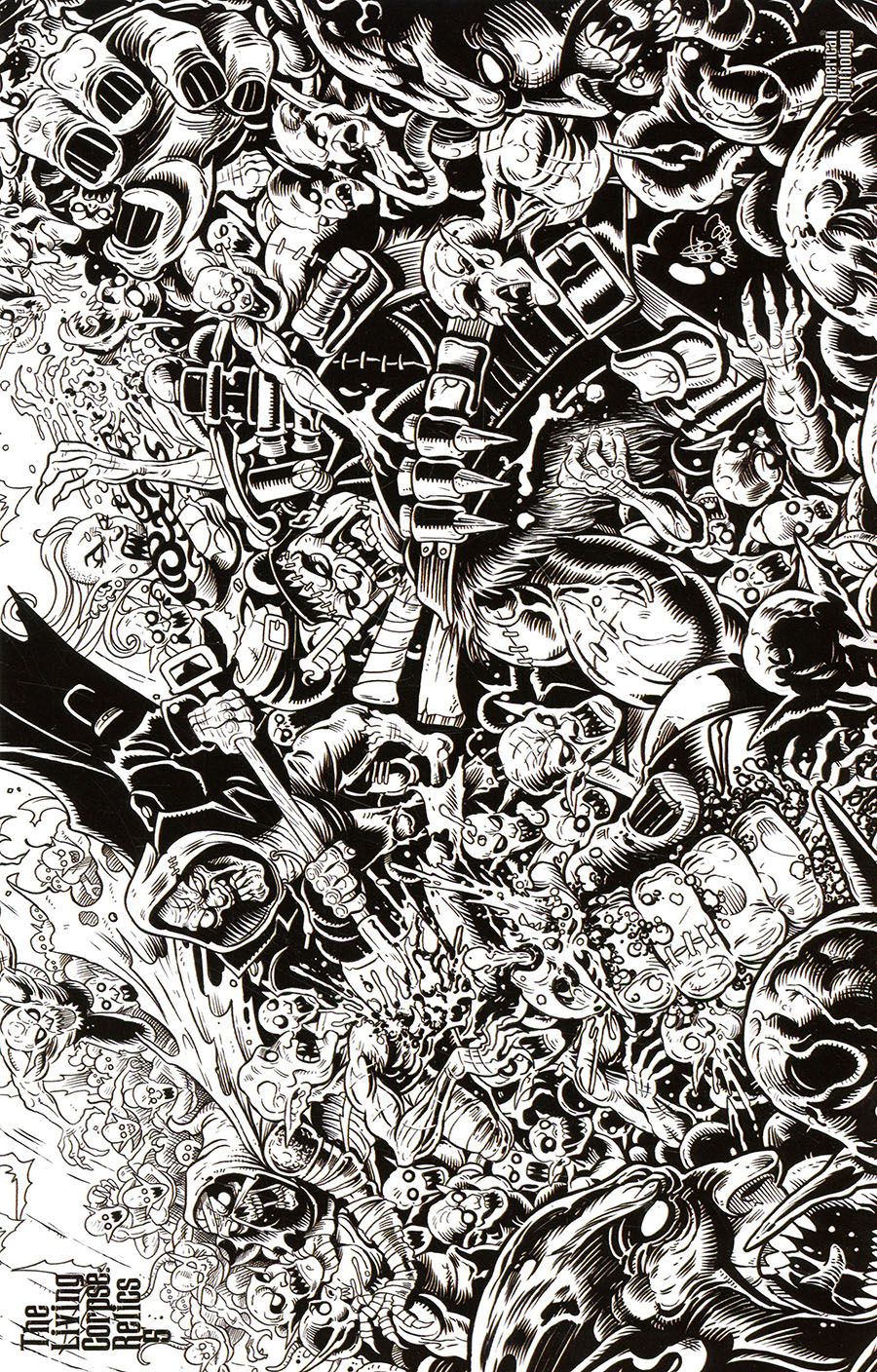 Living Corpse Relics #5 Encore Edition Cover B Limited Edition Ken Haeser & Buz Hasson Black & White Raw Cover