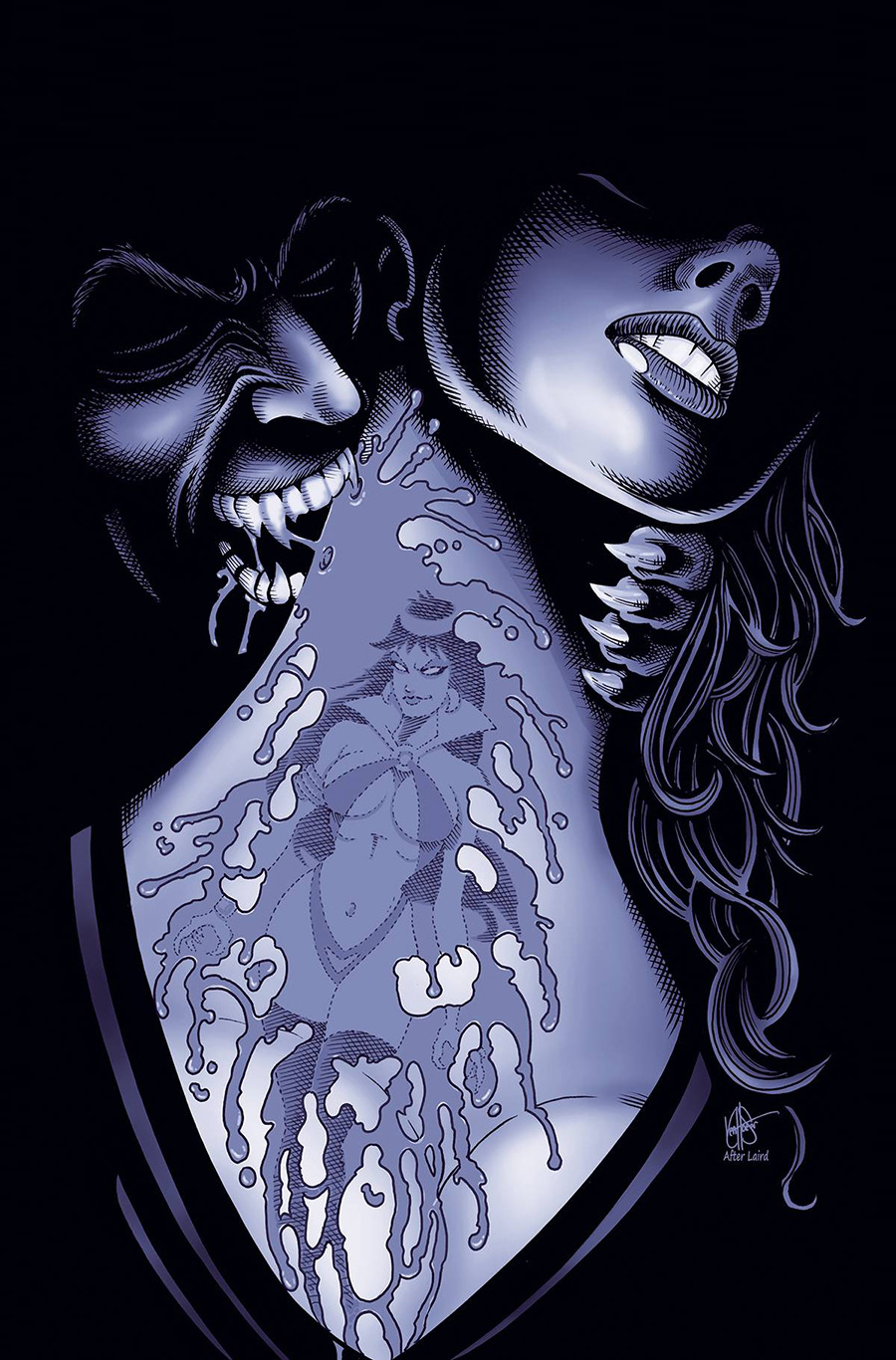Vampirella Dracula Unholy #2 Cover P Incentive Ken Haeser TMNT Homage Virgin Cover