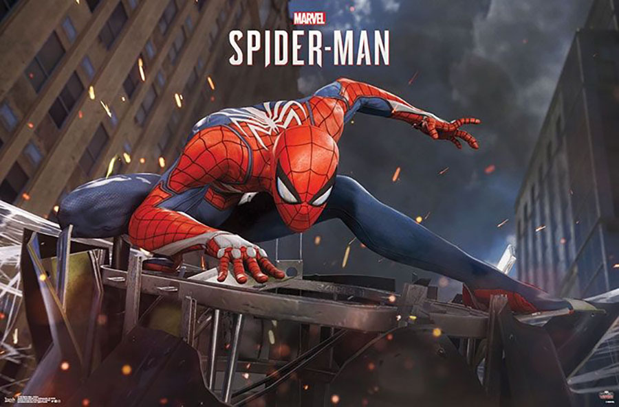 Marvel Comics Spider-Man Action PS4 Poster