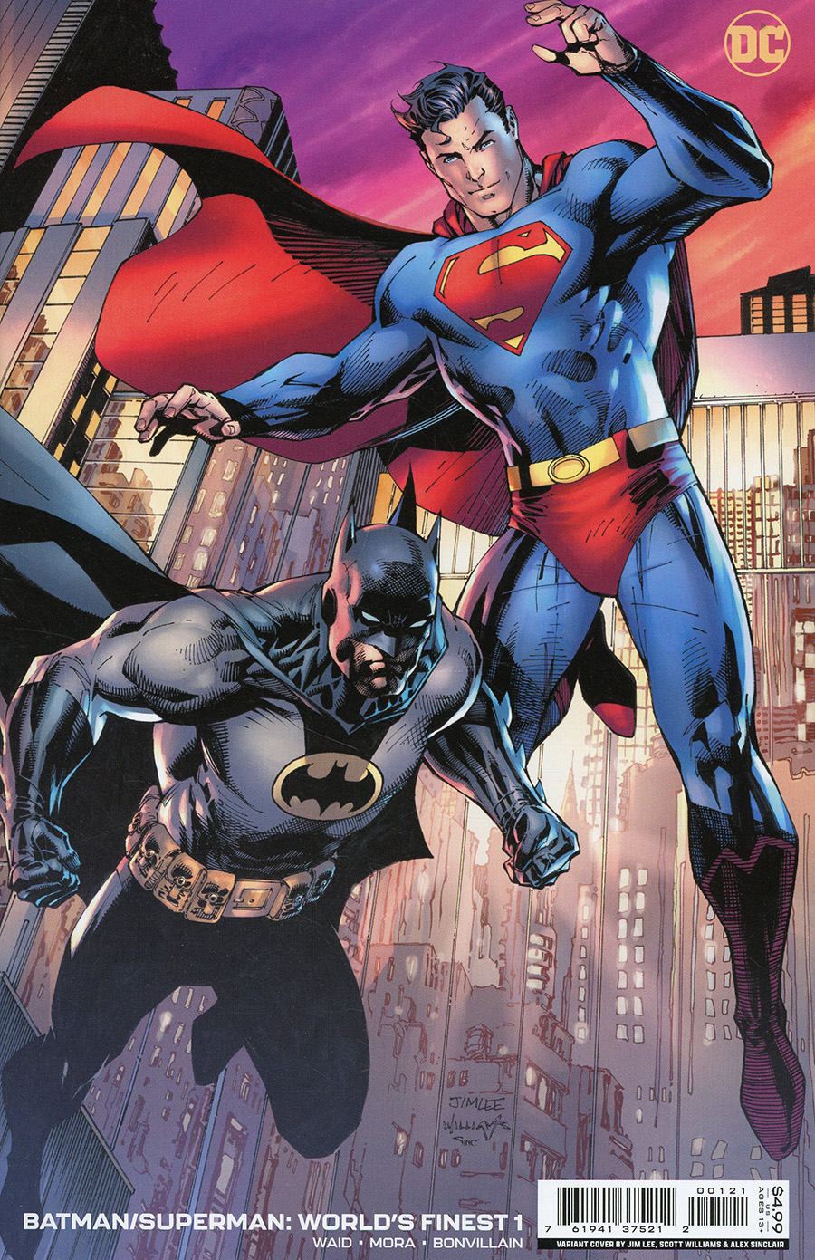 Batman Superman Worlds Finest #1 Cover B Variant Jim Lee Card Stock Cover