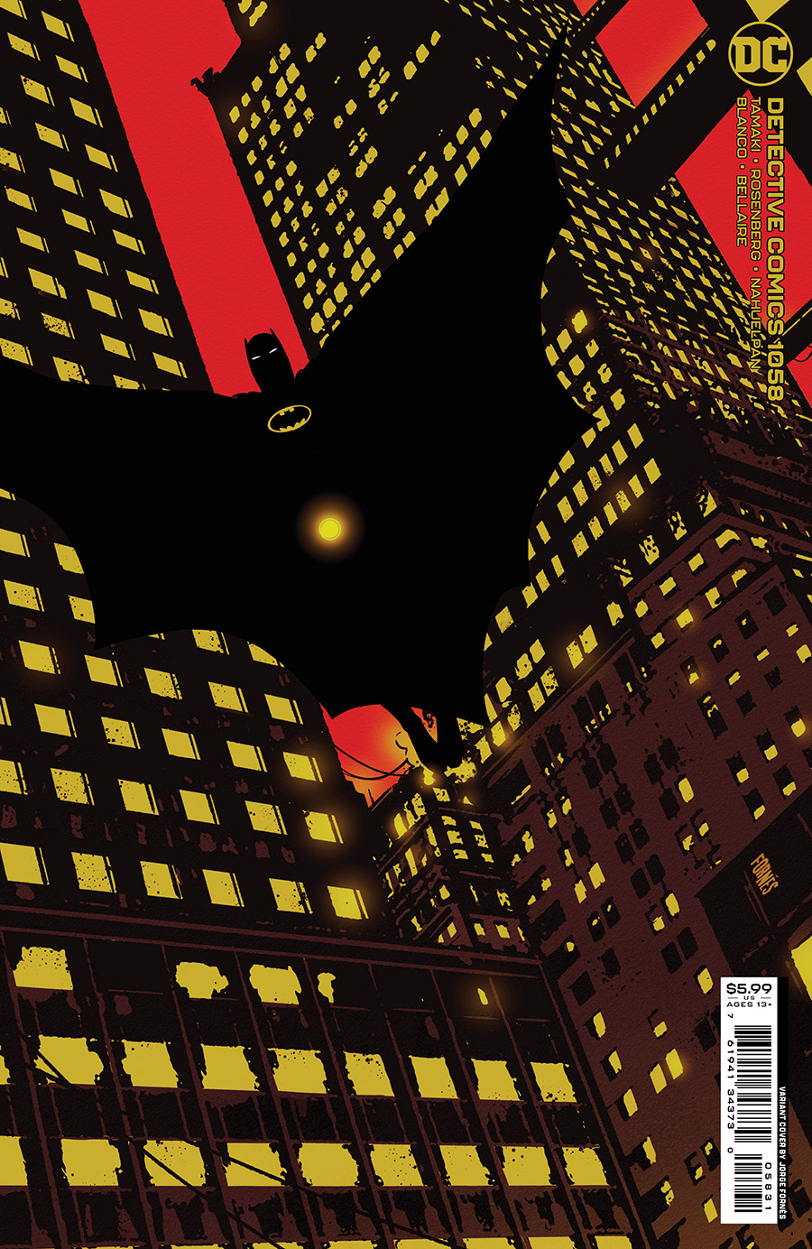 Detective Comics Vol 2 #1058 Cover C Incentive Jorge Fornes Card Stock Variant Cover