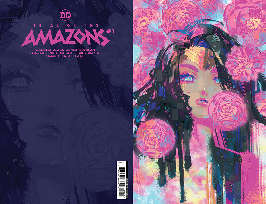 Trial Of The Amazons #1 Cover E Incentive Rose Besch Fluorescent Ink Card Stock Virgin Variant Cover (Trial Of The Amazons Part 1)