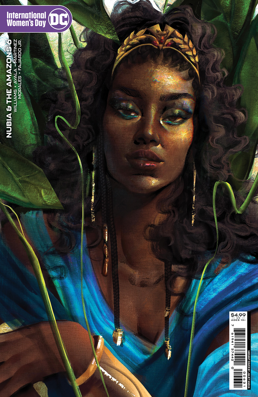 Nubia And The Amazons #6 Cover C Variant Juliet Nneka International Womens Day Card Stock Cover (Trial Of The Amazons Part 2)