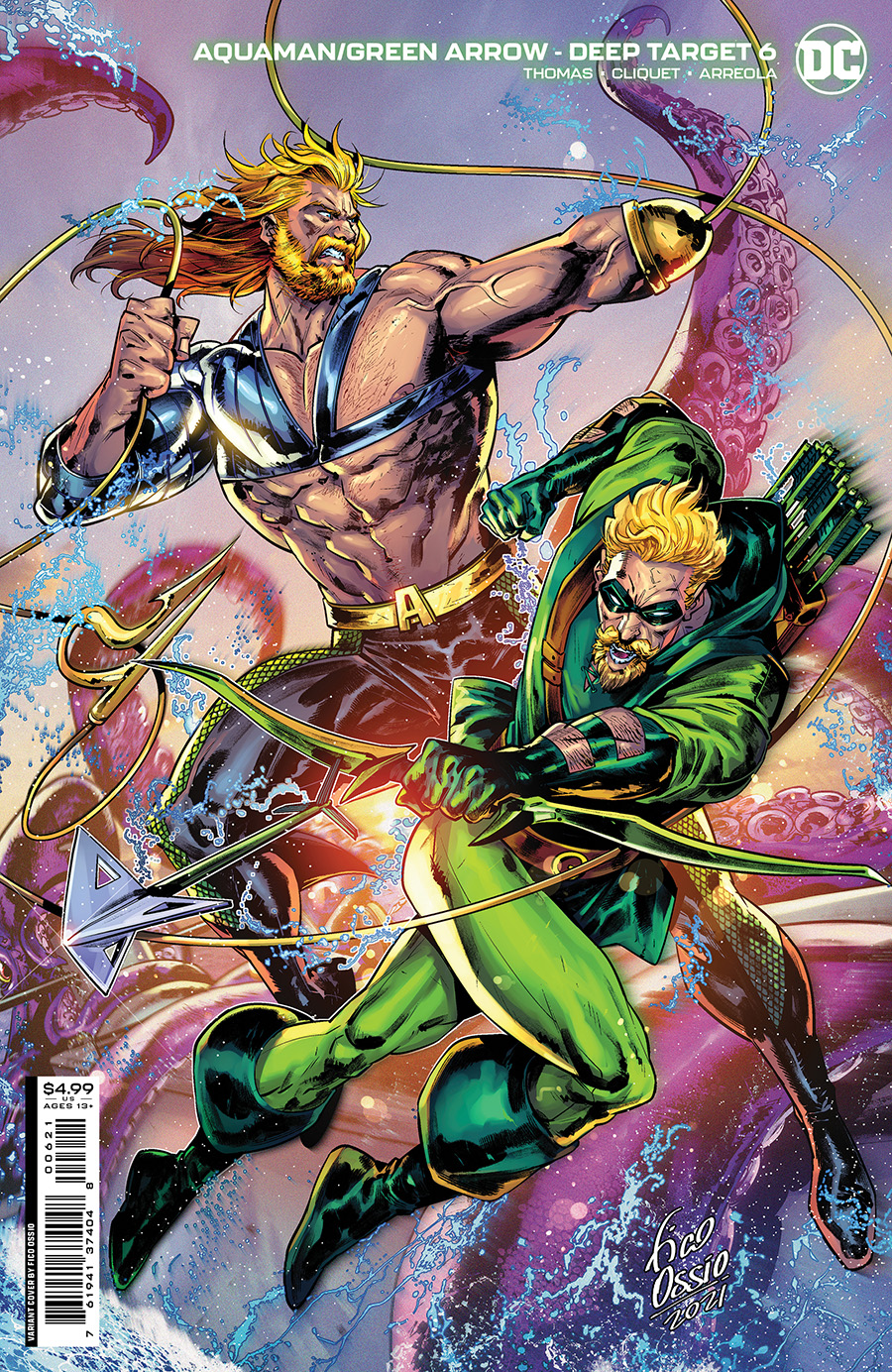 Aquaman Green Arrow Deep Target #6 Cover B Variant Fico Ossio Card Stock Cover