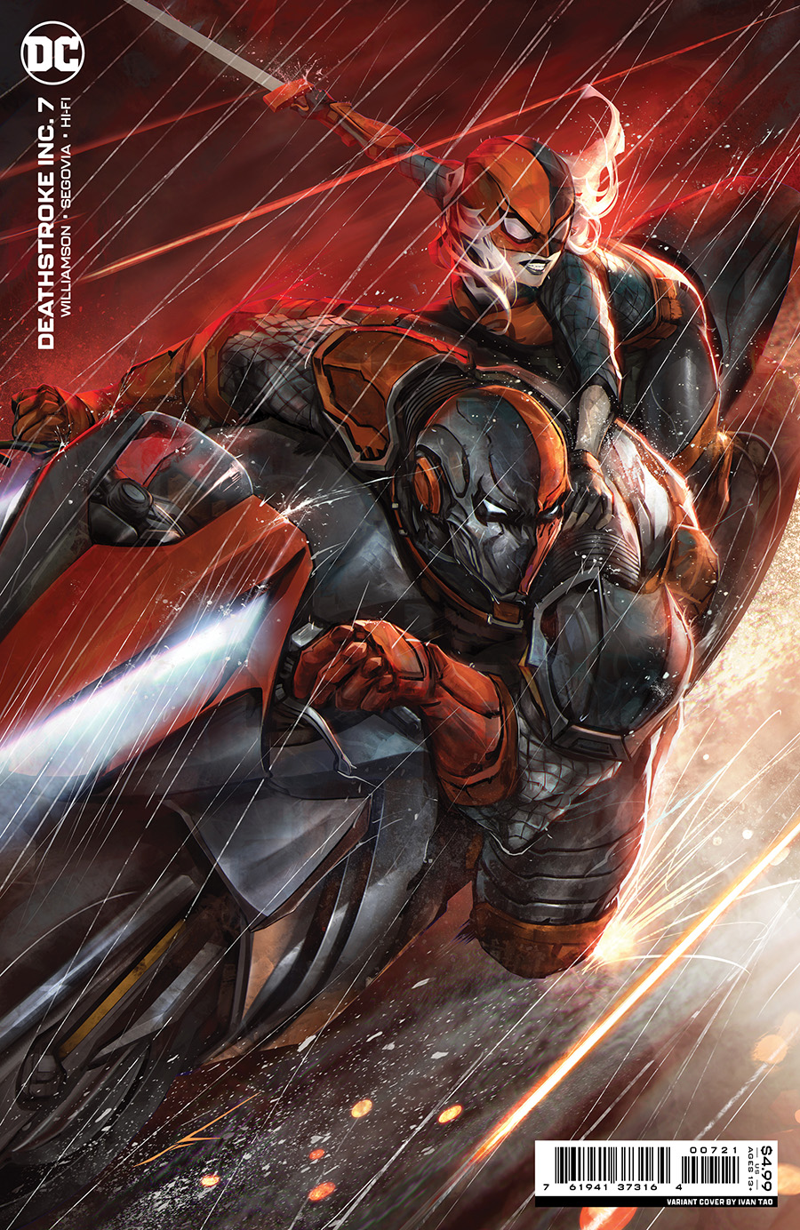 Deathstroke Inc #7 Cover B Variant Ivan Tao Card Stock Cover