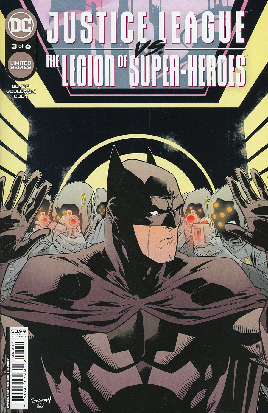 Justice League vs The Legion Of Super-Heroes #3 Cover A Regular Scott Godlewski Cover