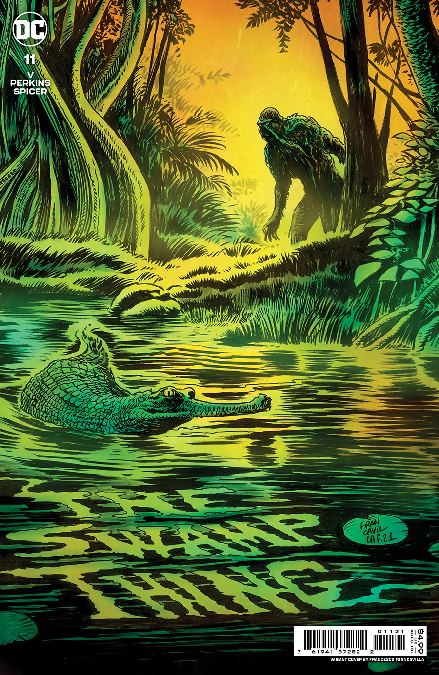 Swamp Thing Vol 7 #11 Cover B Variant Francesco Francavilla Card Stock Cover