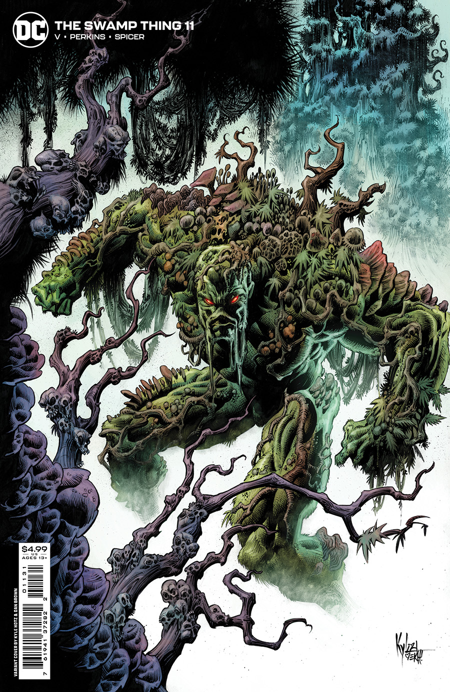 Swamp Thing Vol 7 #11 Cover C Incentive Kyle Hotz Card Stock Variant Cover