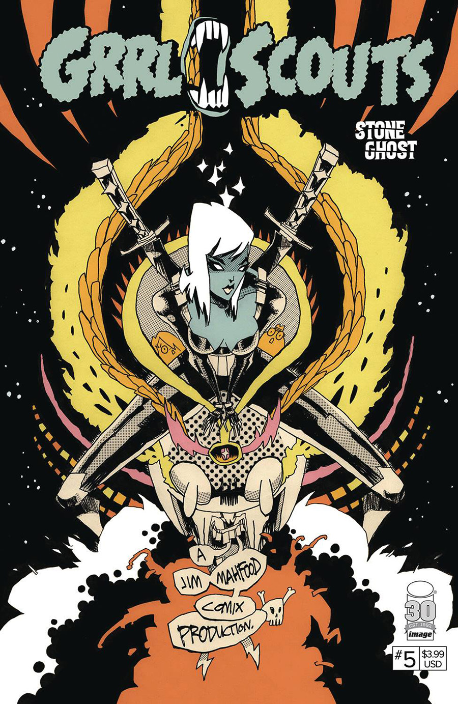 Grrl Scouts Stone Ghost #5 Cover A Regular Jim Mahfood Cover