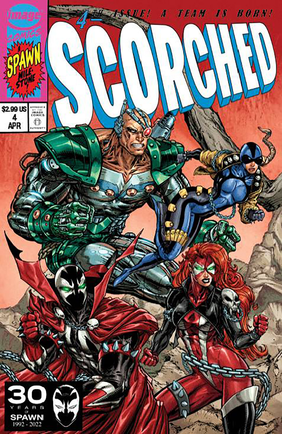 Scorched #4 Cover B Variant Todd McFarlane X-Men 1 Homage Connecting Cover