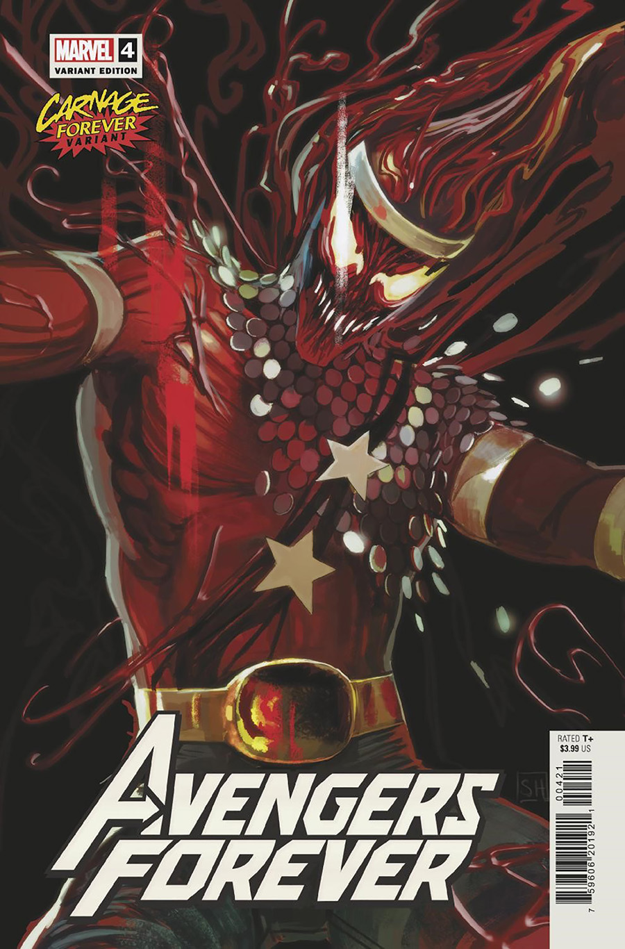 Avengers Forever Vol 2 #4 Cover B Variant Stephanie Hans Carnage Forever Cover (Limit 1 Per Customer)