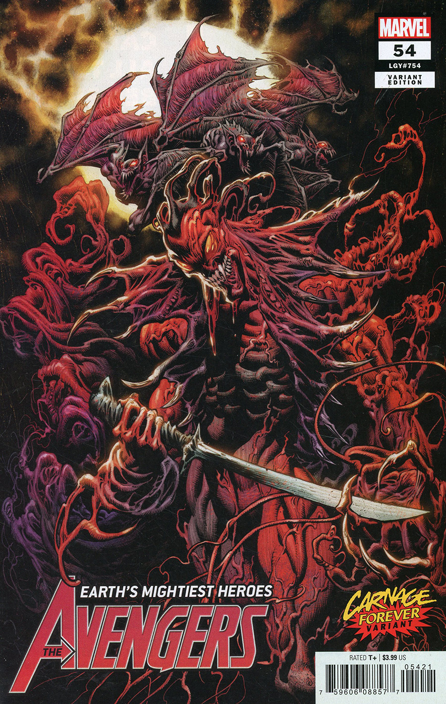 Avengers Vol 7 #54 Cover B Variant Kyle Hotz Carnage Forever Cover