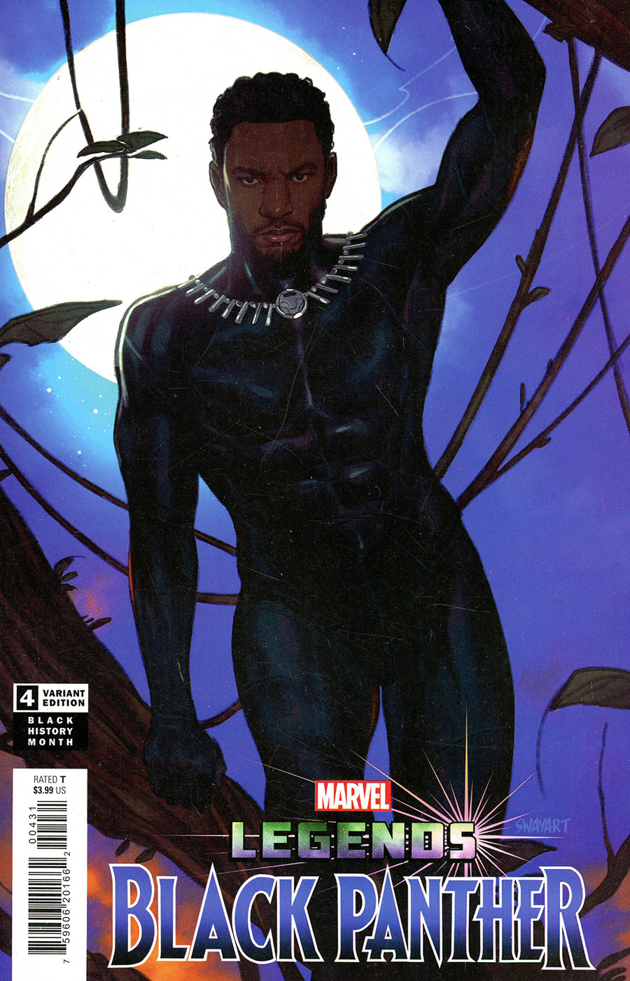 Black Panther Legends #4 Cover B Variant Joshua Sway Swaby Black History Month Cover