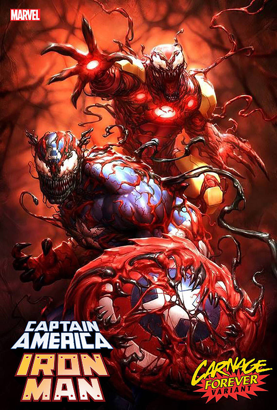 Captain America Iron Man #5 Cover B Variant Kendrick kunkka Lim Carnage Forever Cover