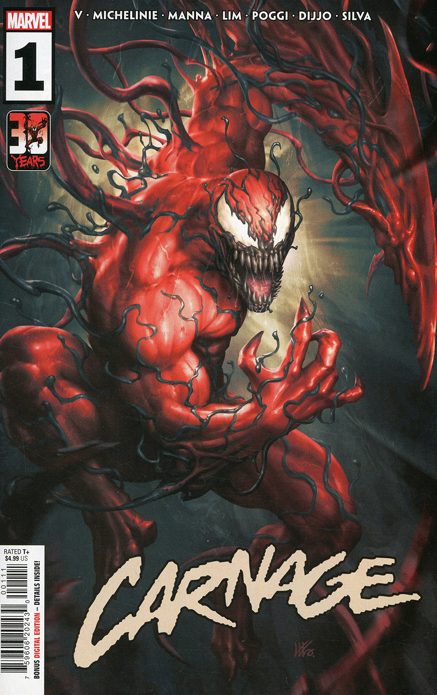 Carnage Vol 3 #1 Cover A Regular Kendrik kunkka Lim Cover