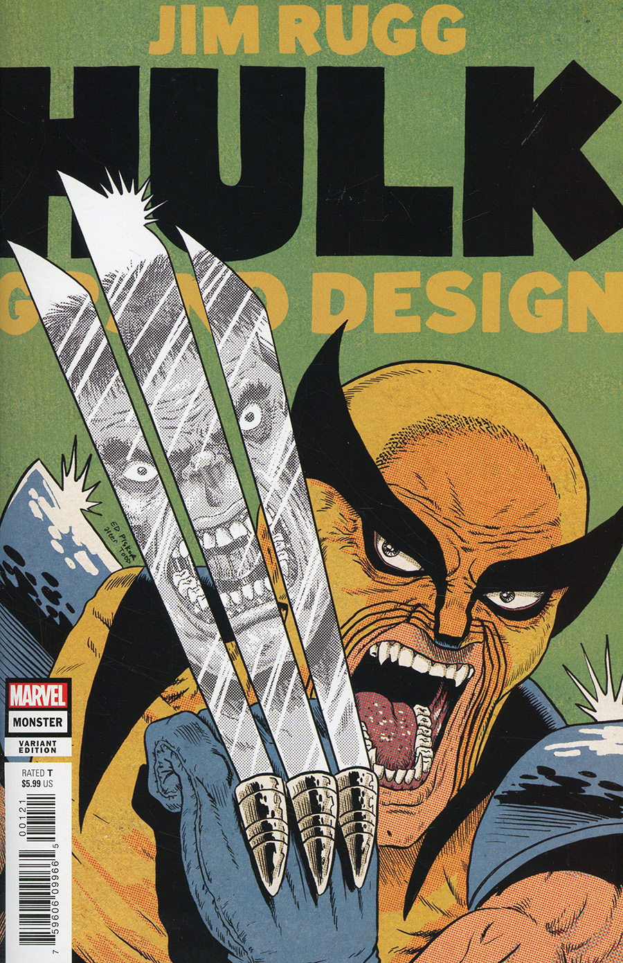 Hulk Grand Design Monster #1 Cover B Variant Ed Piskor Cover