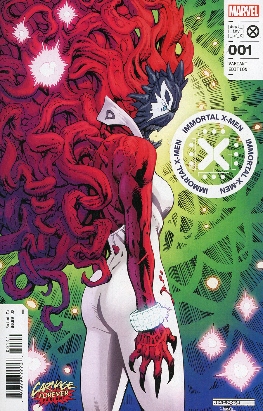 Immortal X-Men #1 Cover B Variant Jeff Johnson Carnage Forever Cover