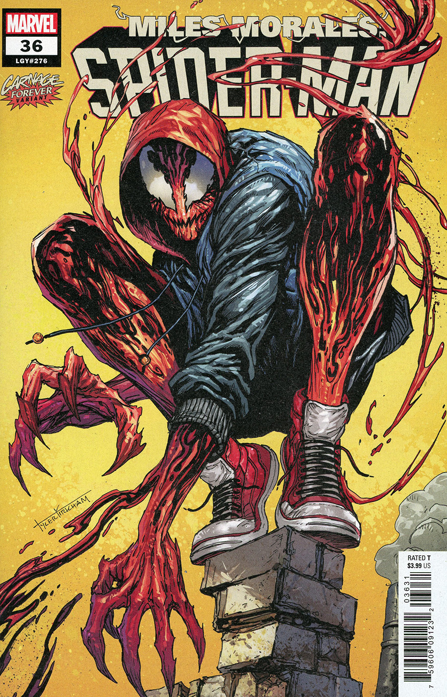 Miles Morales Spider-Man #36 Cover B Variant Tyler Kirkham Carnage Forever Cover