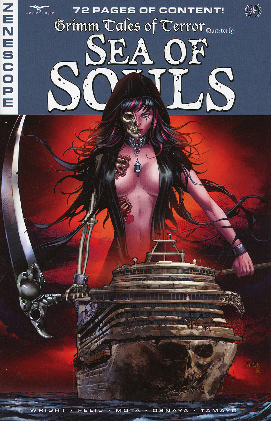 Grimm Fairy Tales Presents Grimm Tales Of Terror Quarterly #5 Sea Of Souls Cover A Sean Chen