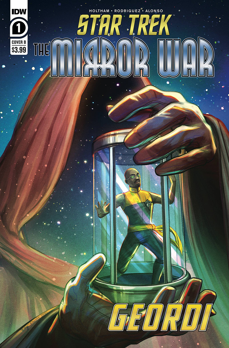 Star Trek The Mirror War Captain La Forge #1 (One Shot) Cover B Variant Ejiwa Edge Ebenebe Cover