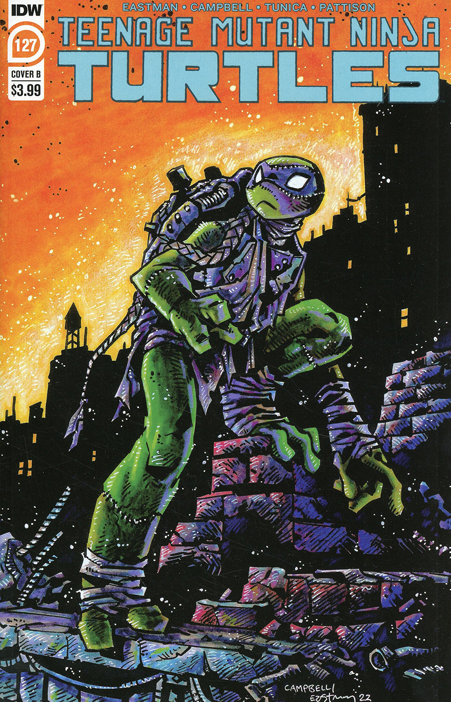 Teenage Mutant Ninja Turtles Vol 5 #127 Cover B Variant Kevin Eastman Cover