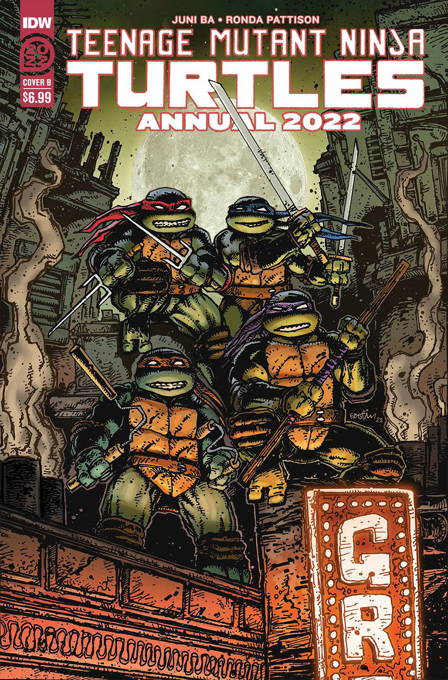 Teenage Mutant Ninja Turtles Vol 5 Annual 2022 #1 (One Shot) Cover B Variant Kevin Eastman Cover