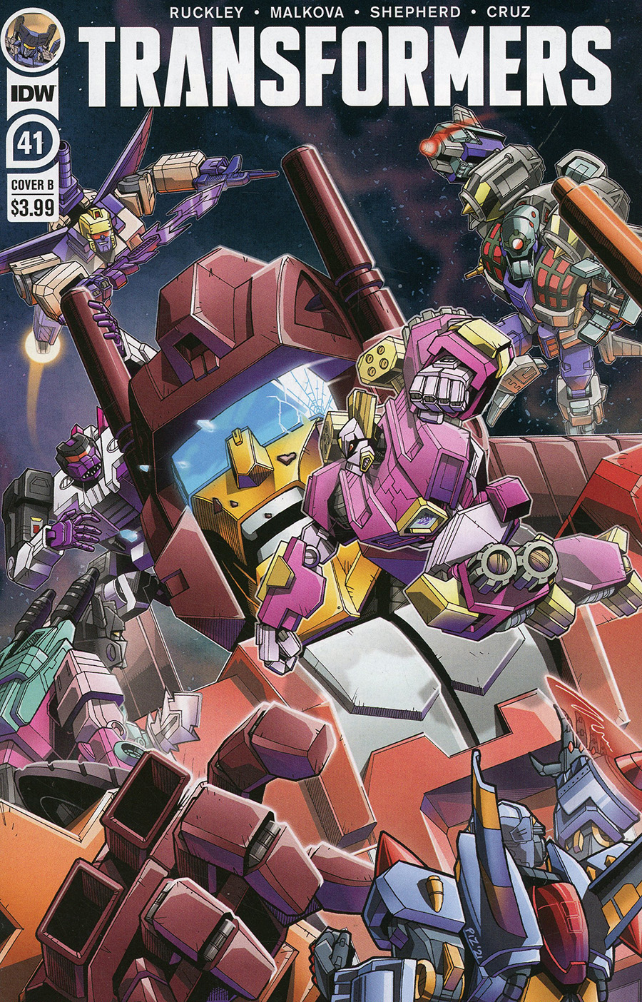 Transformers Vol 4 #41 Cover B Variant Ed Pirrie Cover