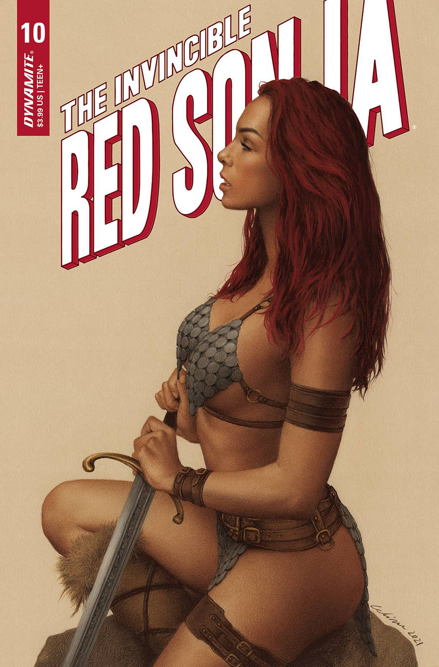 Invincible Red Sonja #10 Cover C Variant Celina Cover