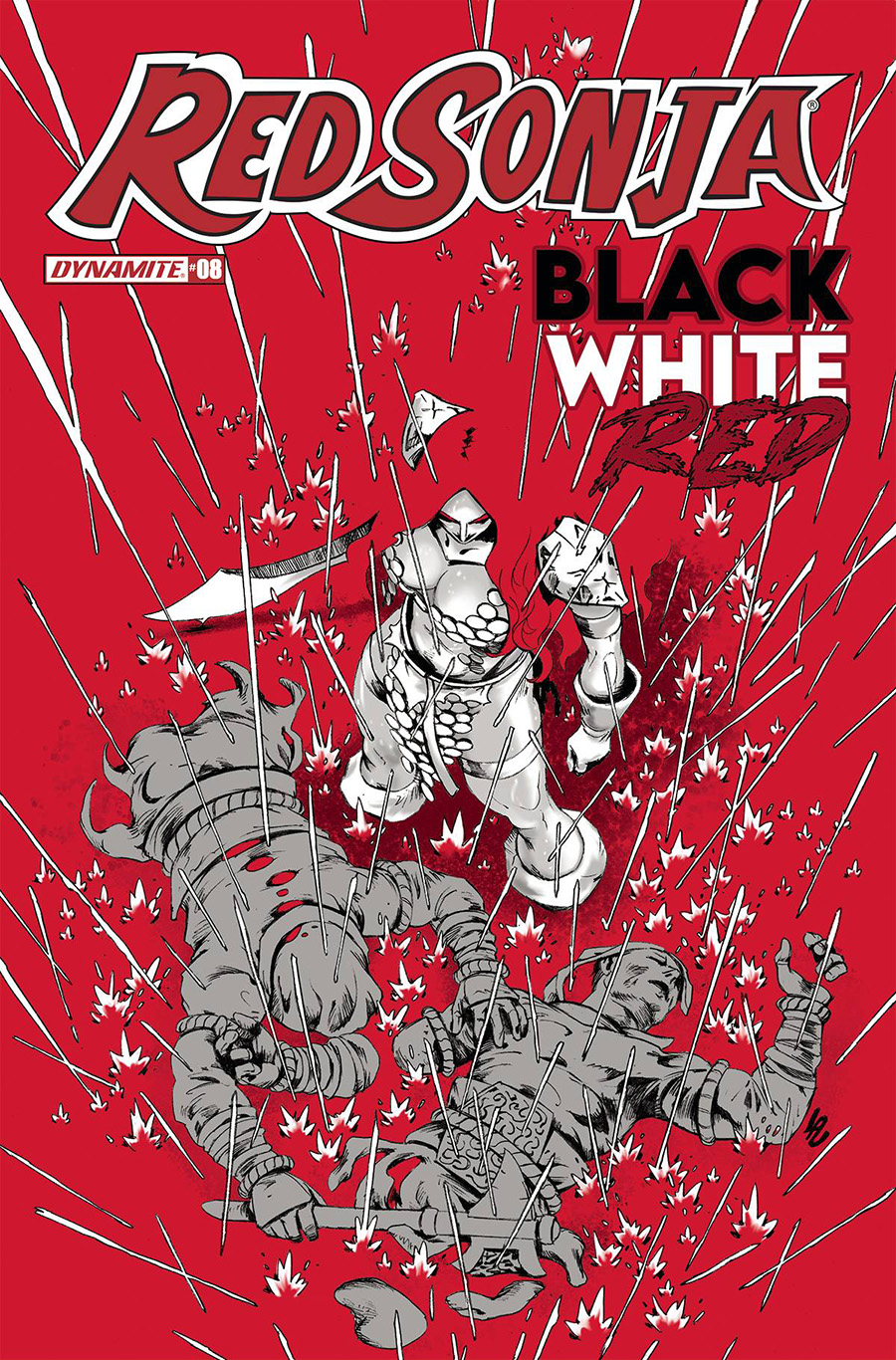 Red Sonja Black White Red #8 Cover C Variant Jonathan Lau Cover