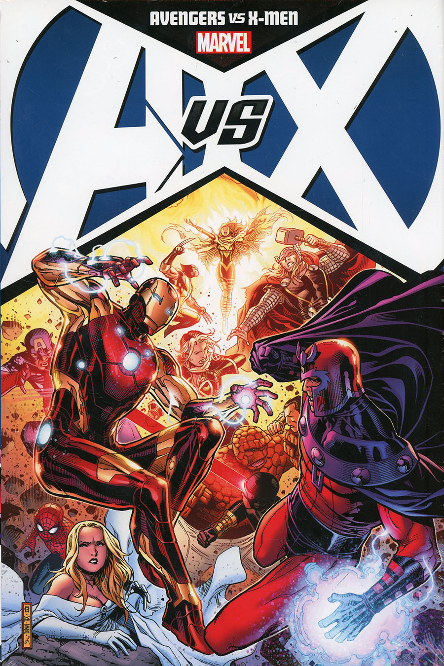 Avengers vs X-Men Omnibus HC Book Market Jim Cheung Iron Man vs Magneto Cover