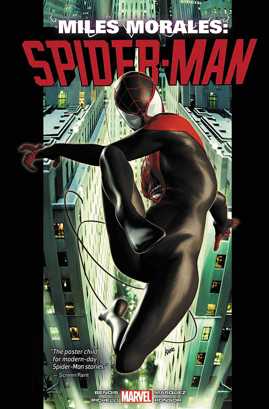 Miles Morales Spider-Man Omnibus Vol 1 HC Book Market Kaare Andrews Cover