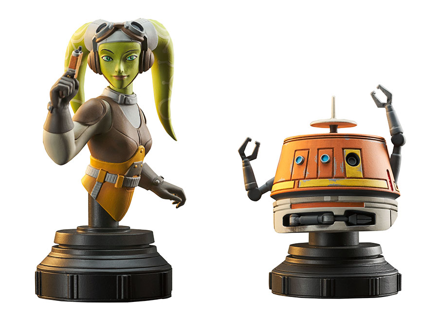 Star Wars Rebels Hera And Chopper 1/7 Scale Mini Bust Set