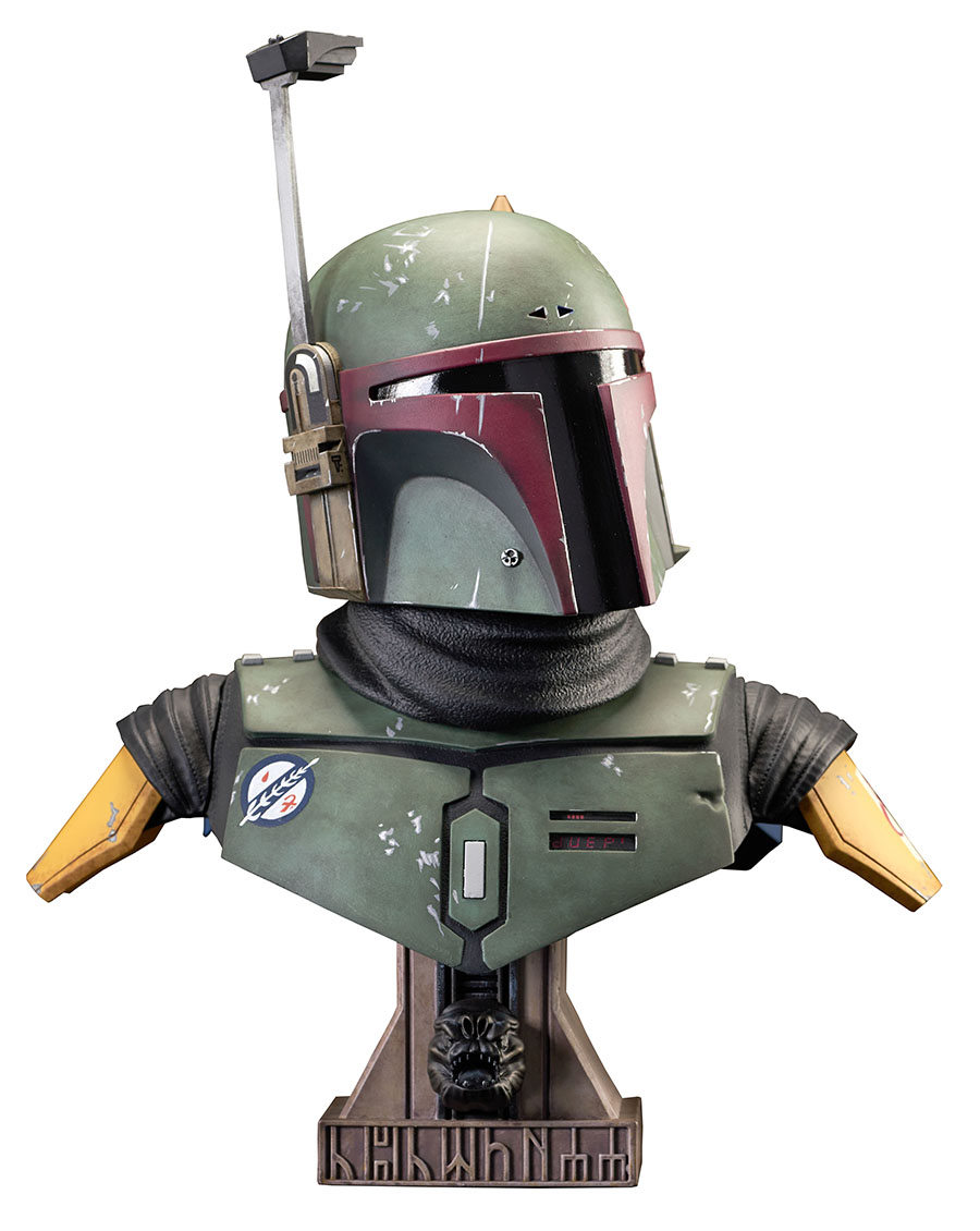 Star Wars The Mandalorian Boba Fett Legends in 3D 1/2 Scale Bust