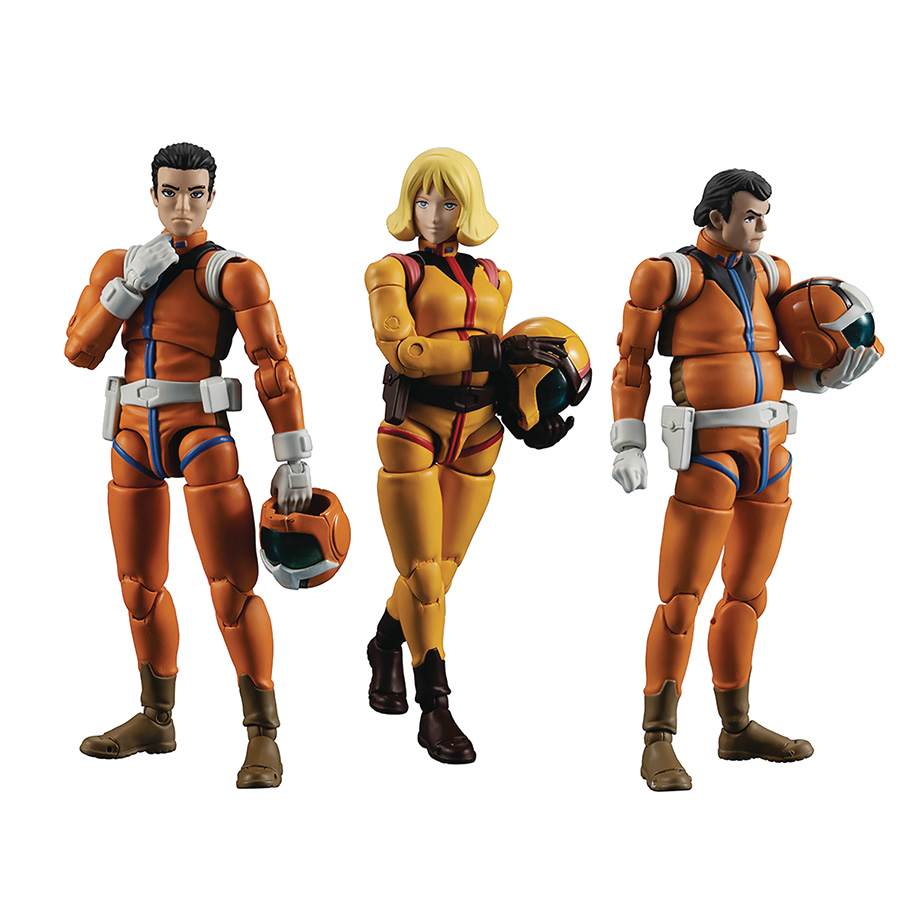 Gundam Military Generation Mobile Suit Gundam Earth Federation Force 04-06 PVC Figure Set