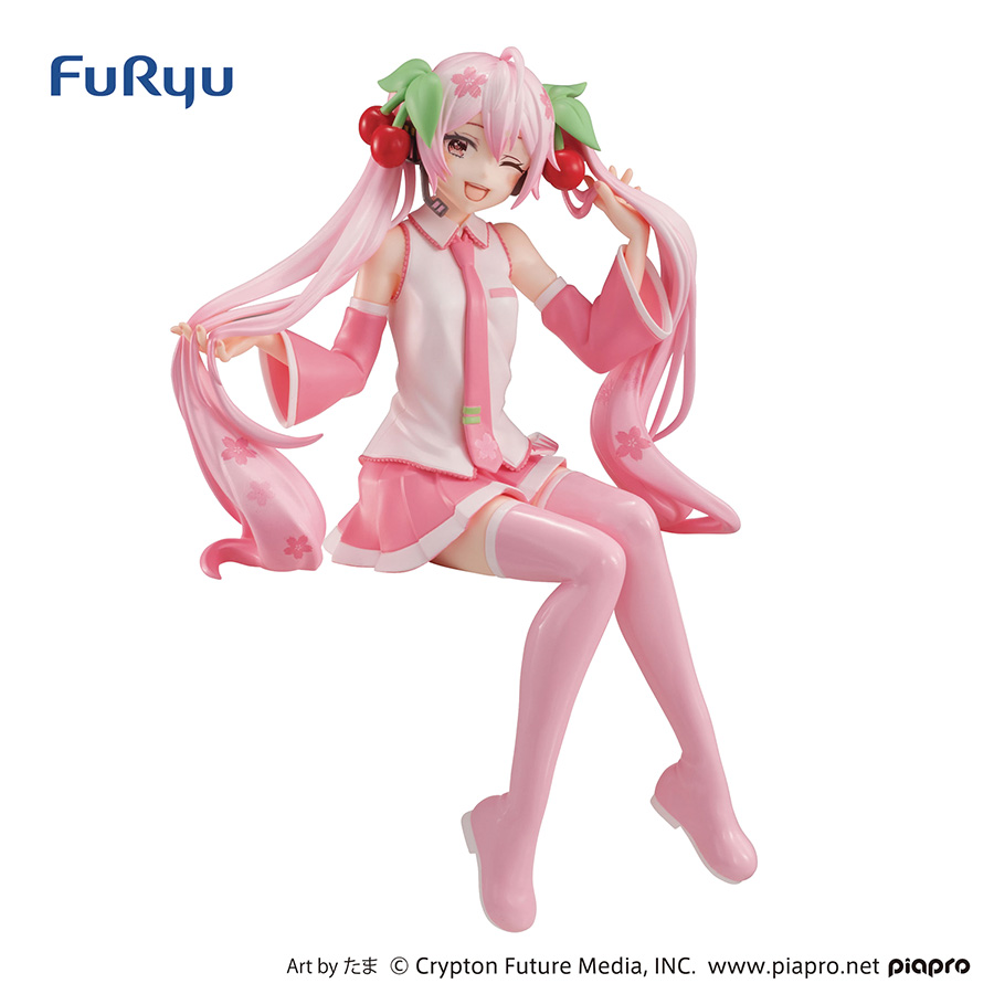 Hatsune Miku Sakura Miku Wink Noodle Stopper PVC Figure