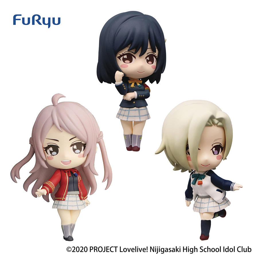 Love Live Nijigasaki High Idol Club Vol 1 Chobirume 3-Piece PVC Figure Set