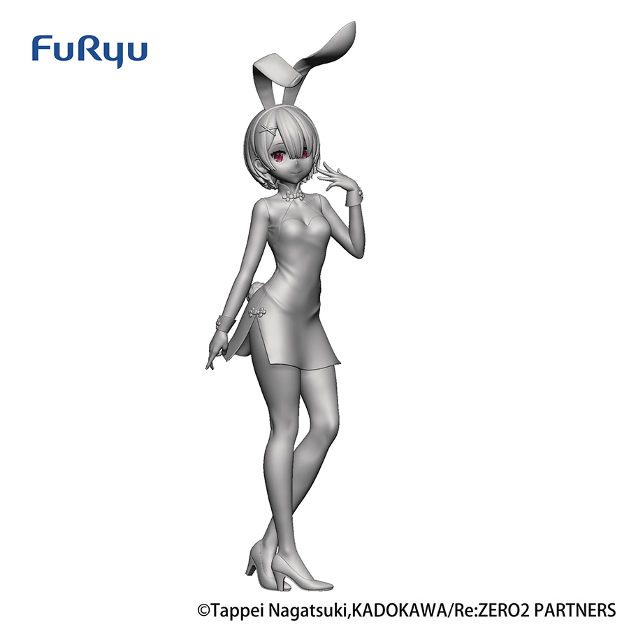 ReZero Starting Life In Another World Bicute Bunnies Ram China Dress PVC Figure