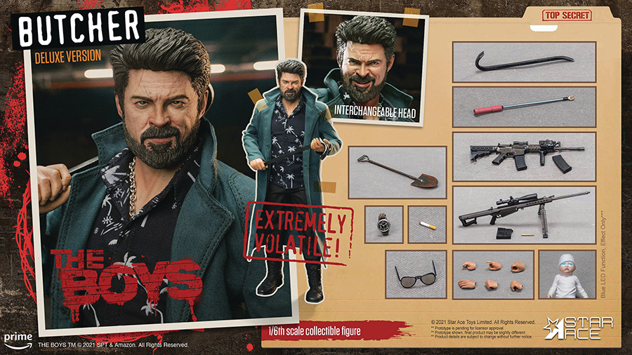 Boys Season 1 Billy Butcher 1/6 Scale Collection Action Figure Deluxe Version