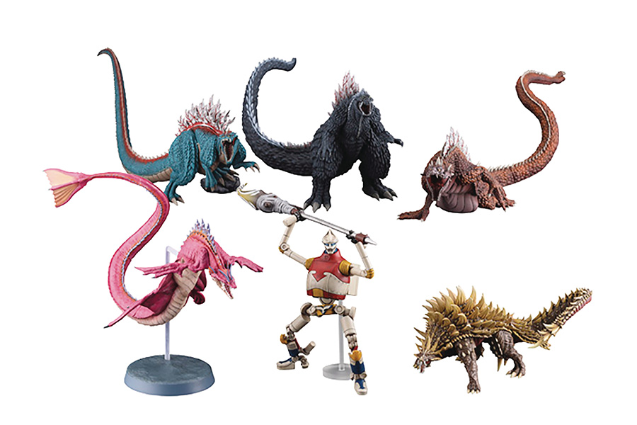 MechaGodzilla Hyper Modeling Trading Figure 6-Piece Set