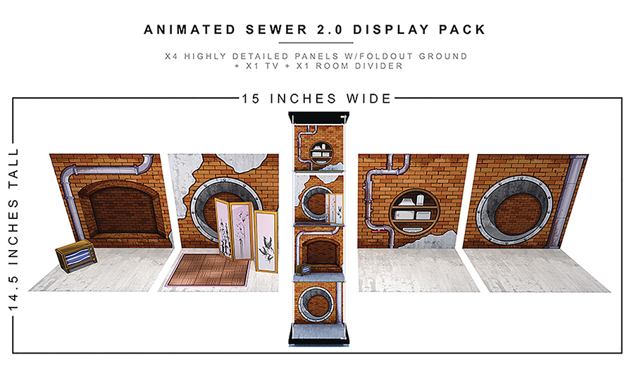 Extreme Sets 1/12 Scale Display Pack - Animated Sewer 2